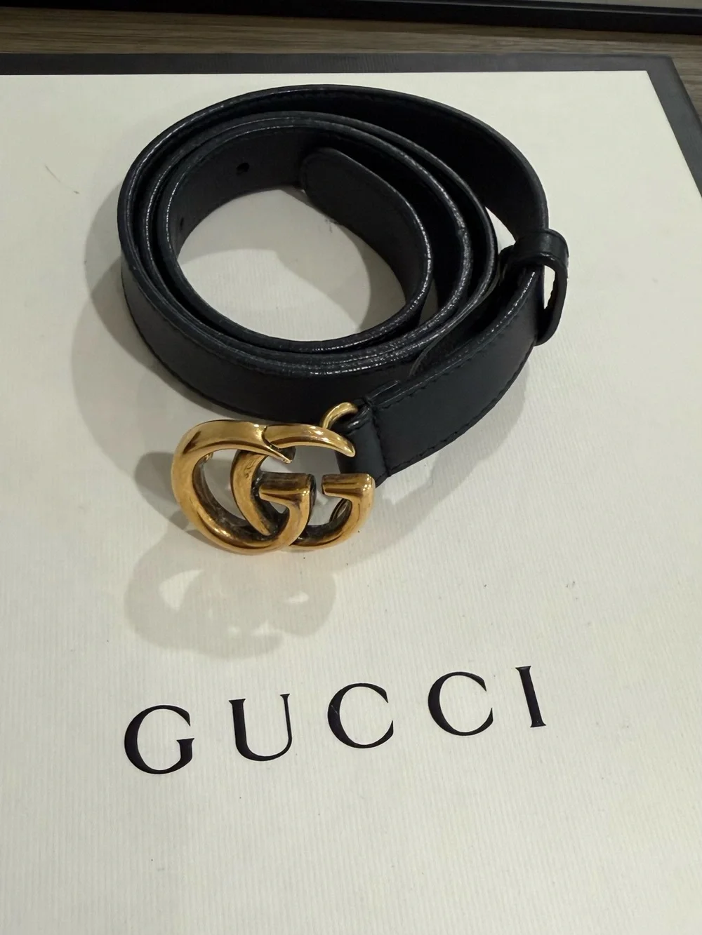 Gucci GG Marmont thin belt